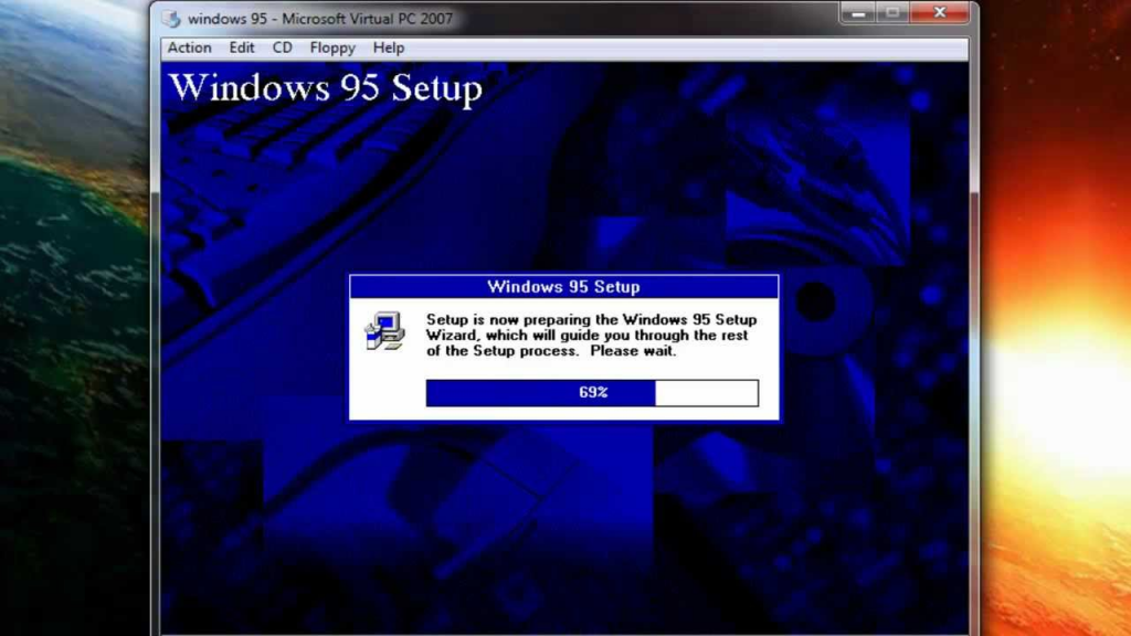 Cách download Windows 95