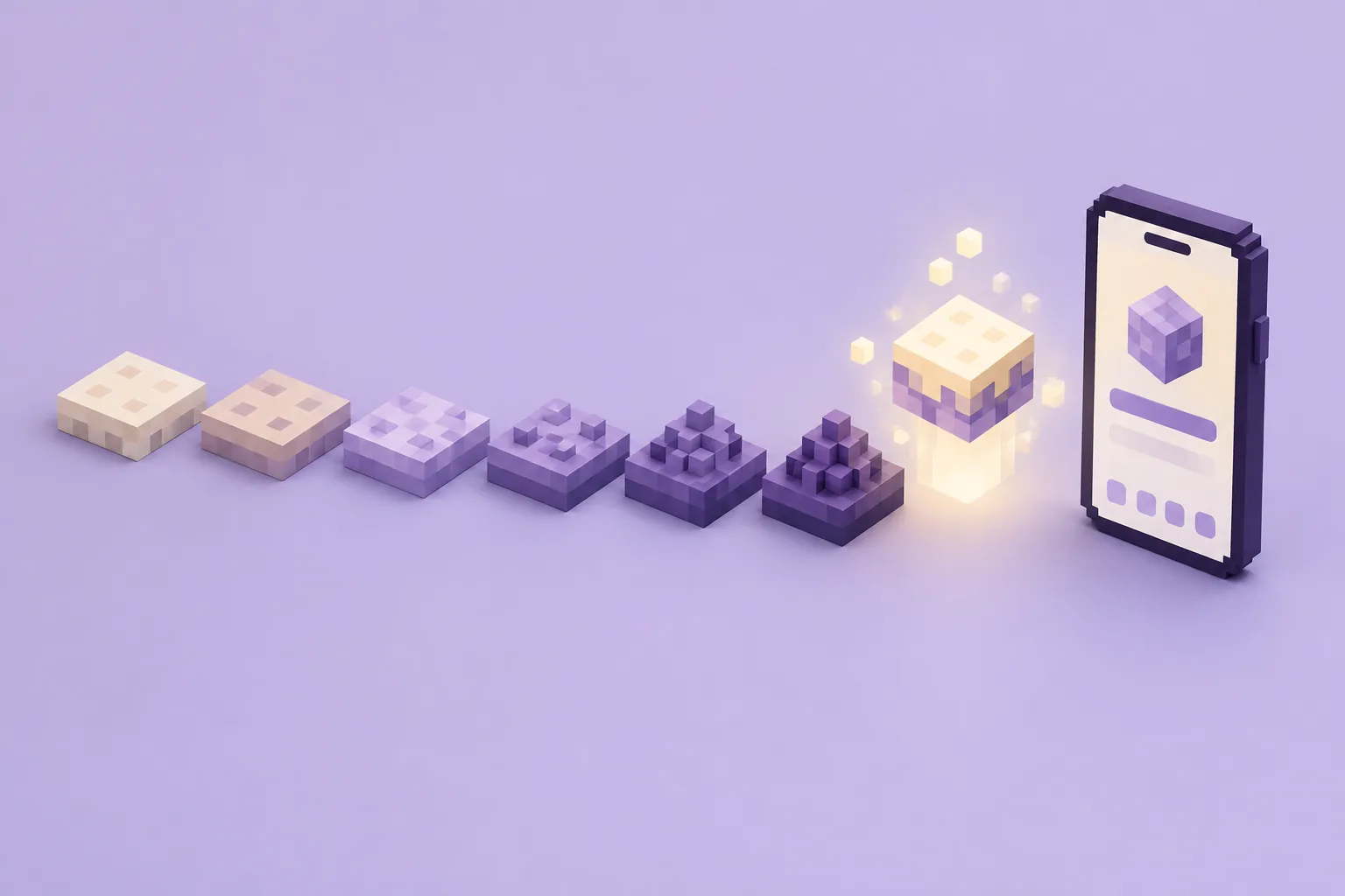 Minh họa chọn một bản trong dòng Minecraft PE 1.19