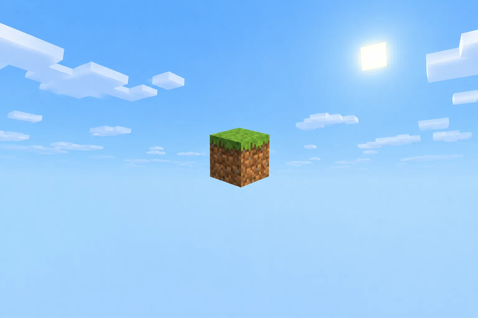 Thế giới Void trống tối và Flat đầy khối trong Minecraft PE 1.21.100