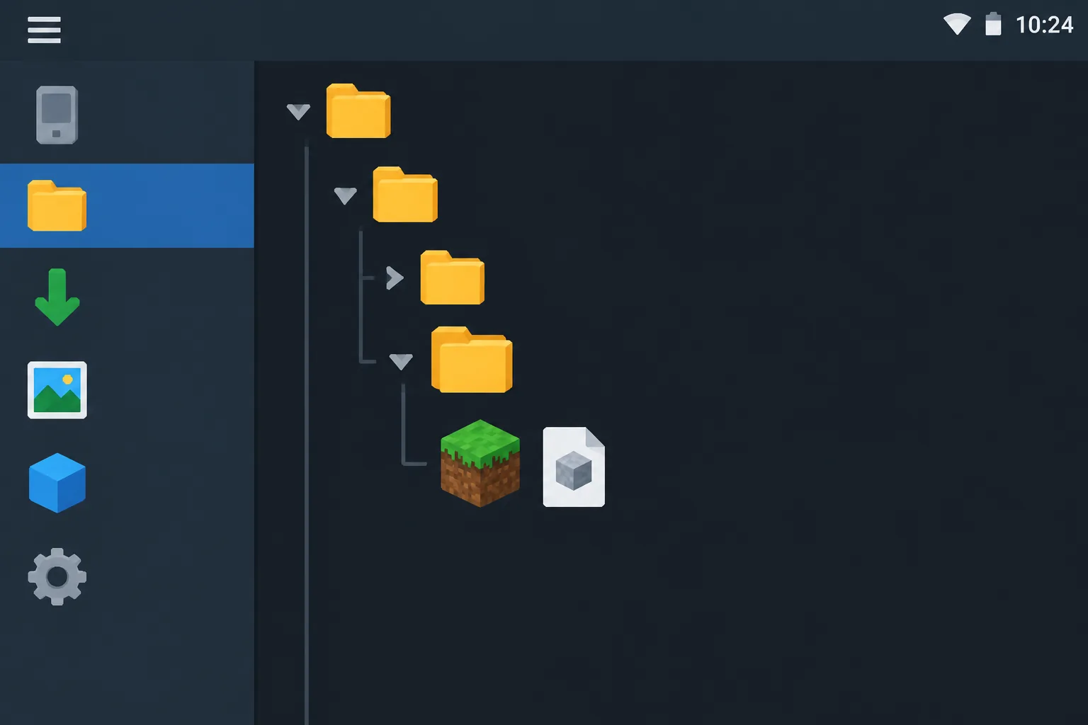 Minh hoạ Cài map file .zip hoặc .rar thủ công vào minecraftWorlds ra sao?